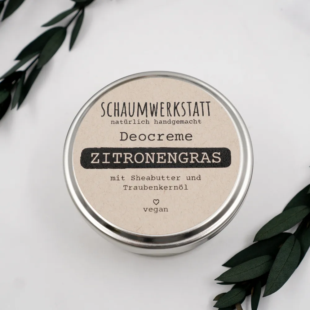 Deocreme Zitronengras (4) vegane Deocreme